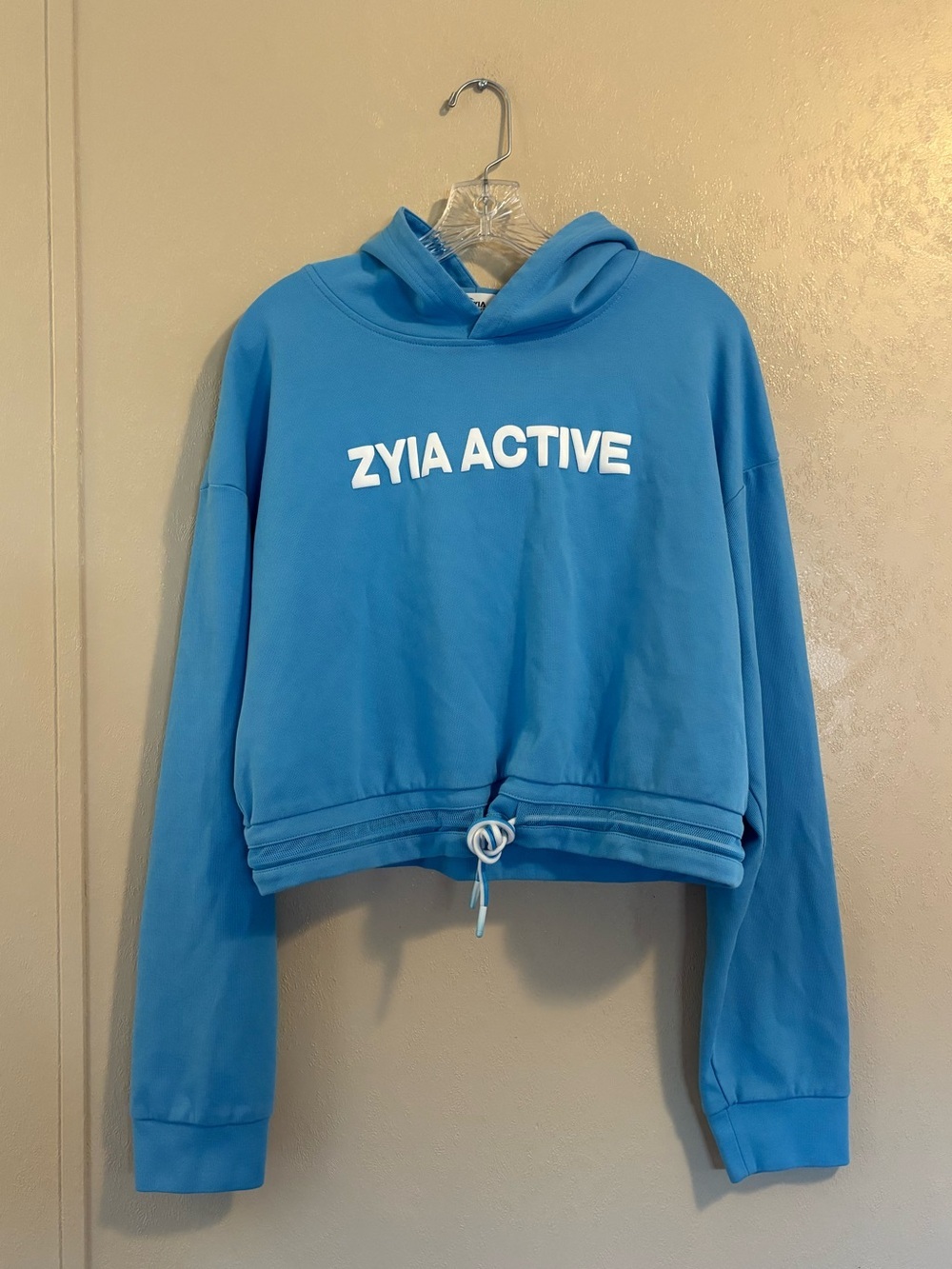 Zyia Active Cropped Drawstring Hoodie sz 2XL